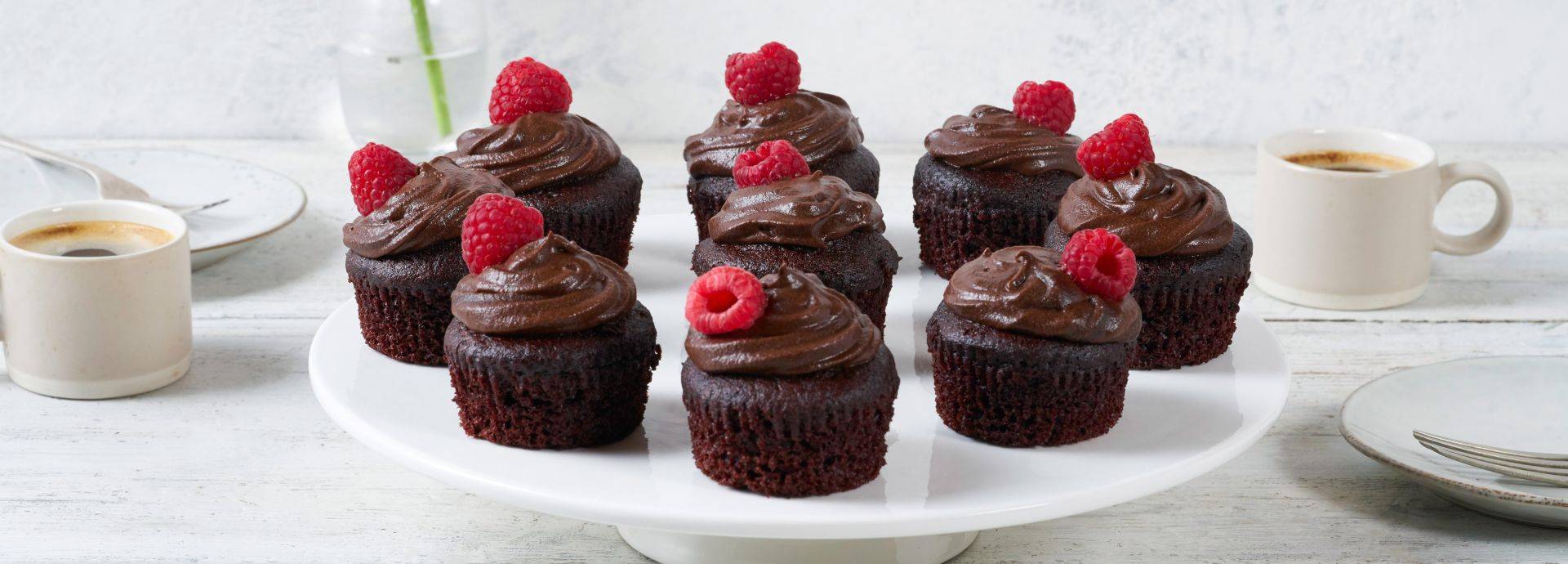 Vegan Cupcakes with Vegan Chocolate Buttercream
