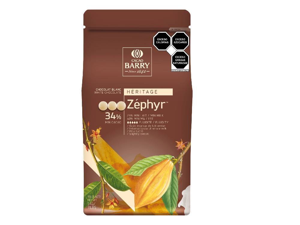 Cacao Barry - WHITE CHOCOLATE - ZÉPHYR™ 34% - PISTOLS - 5KG BAG