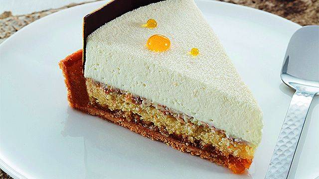 Tarte entremets Blanc Feuilletine™ Abricot