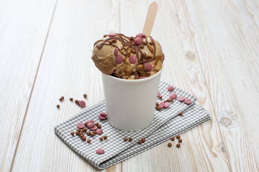 No Churn Chocolate Almond Butter Ice Cream