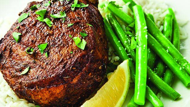 Côtes des porc Tandoori et riz Basmati | callebaut.com