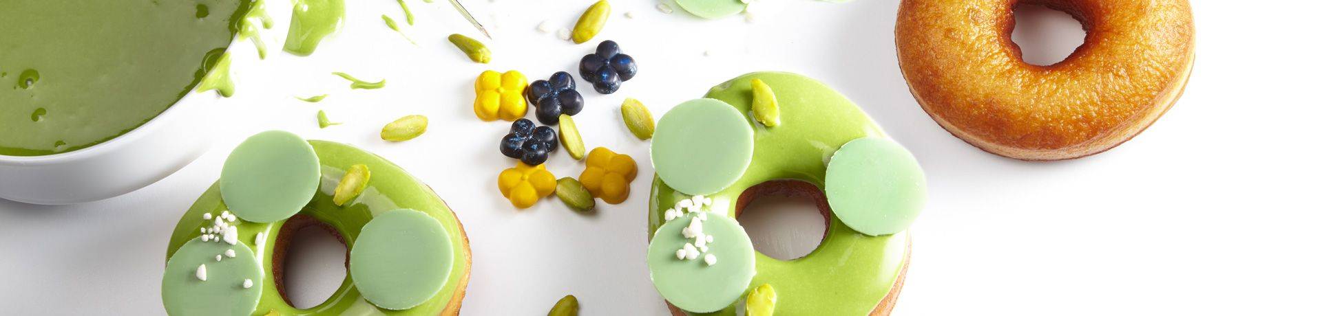 Groene donuts