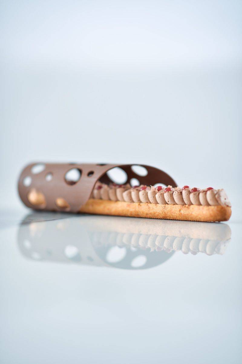 Pomegranate and Rhum Eclairs