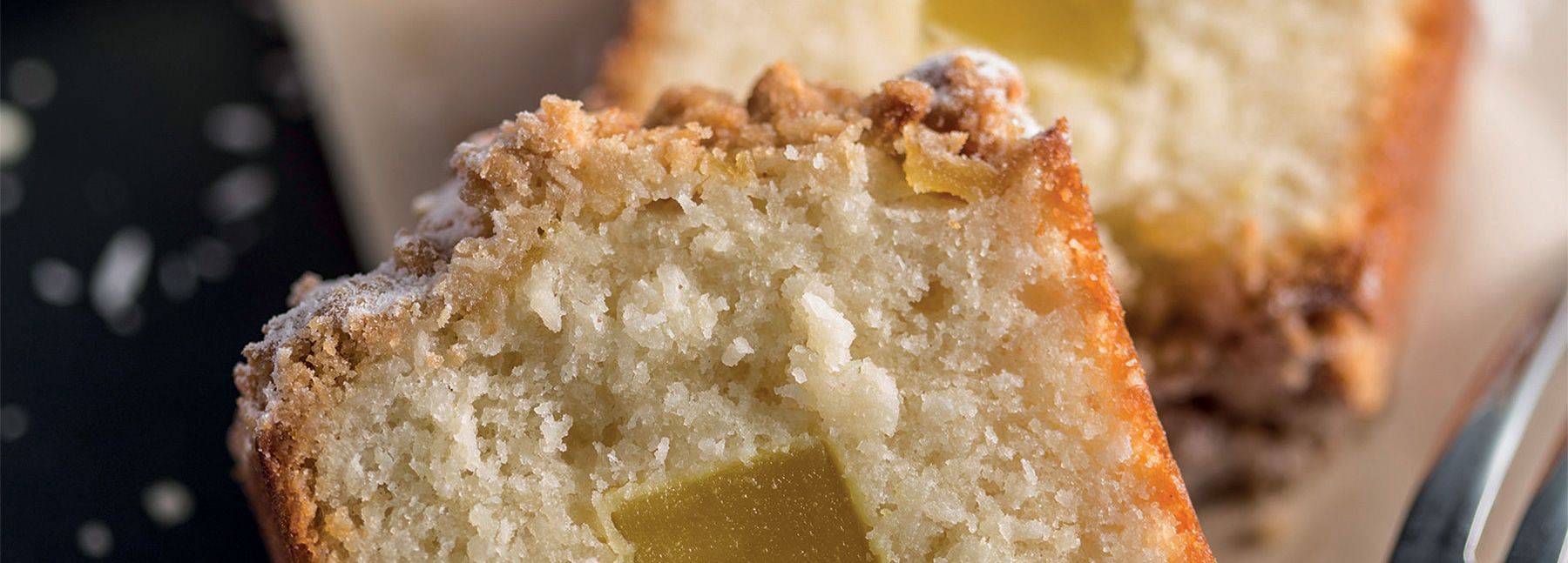 Roasted pineapple coffee cake