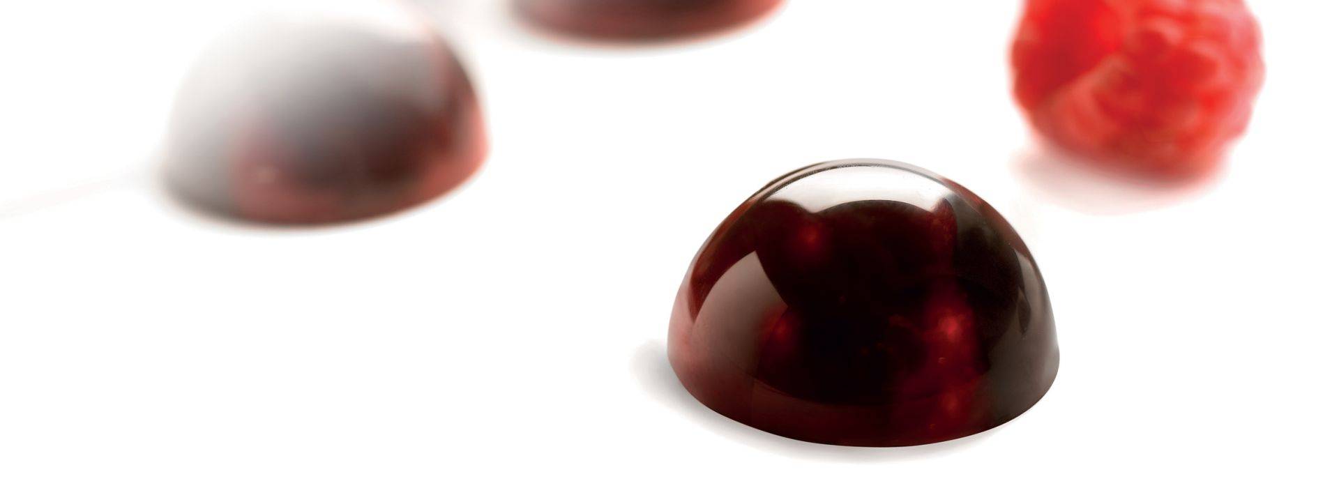 Raspberry aniseed praline