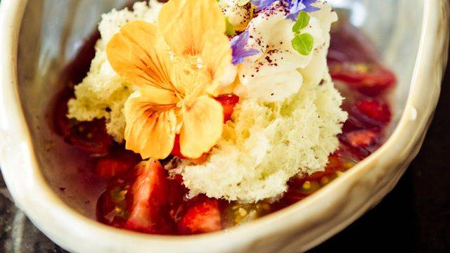 Tomates à la fraise pimentée