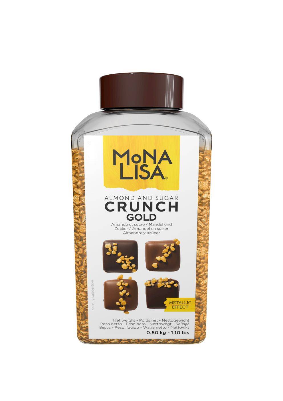 Mona Lisa - Marzipan Crunch Gold | callebaut.com