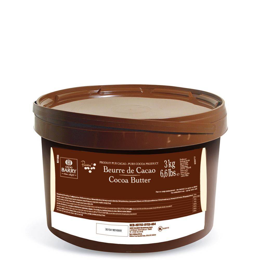 Cacao Barry - Cocoa butter - Deodorized Cocoa Butter - easymelt