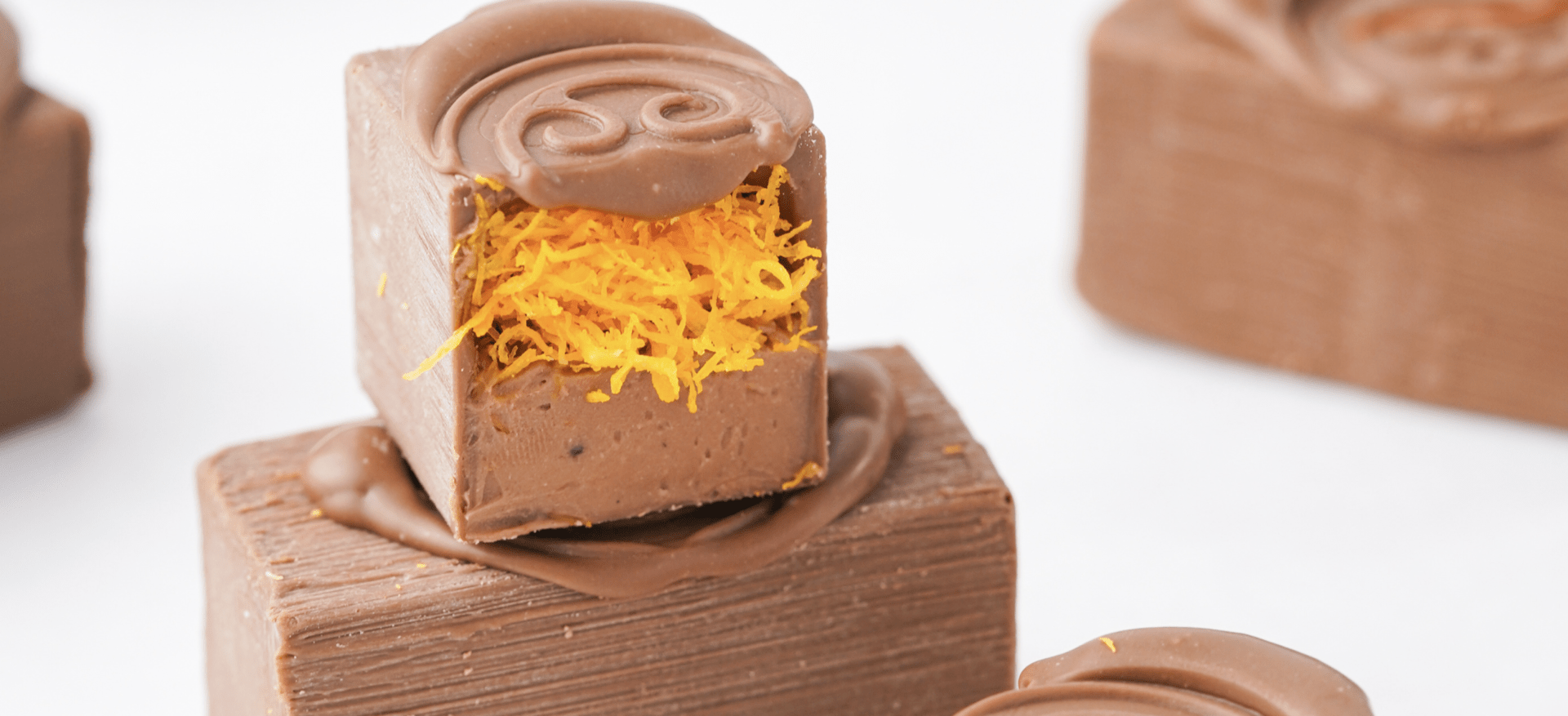 Cardamom and Saffron Milk Chocolate Snack