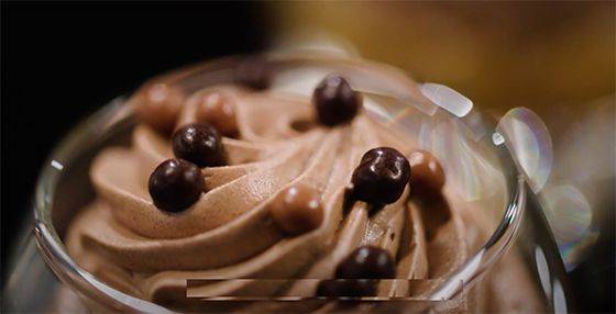 Mousse au chocolat – À base d’un mélange de poudre