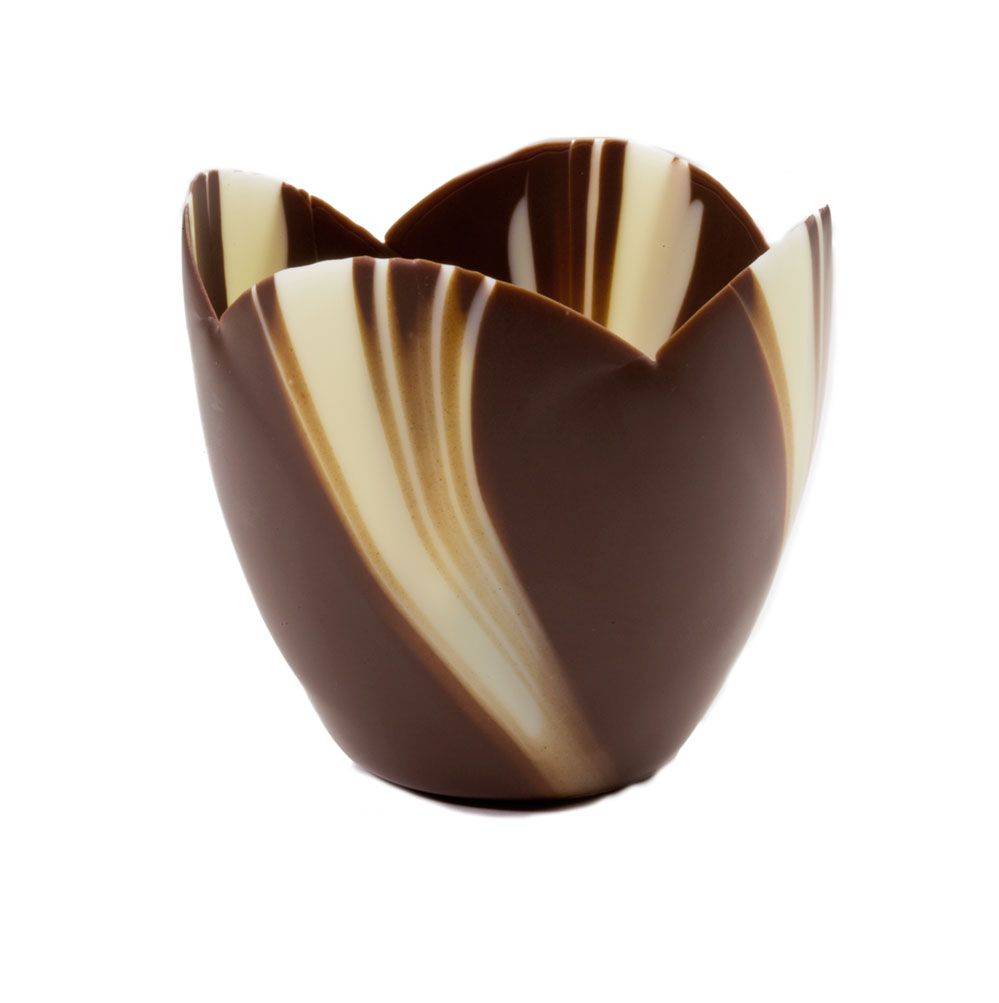 Mona Lisa - Medium Tulip Marbled Cup | callebaut.com