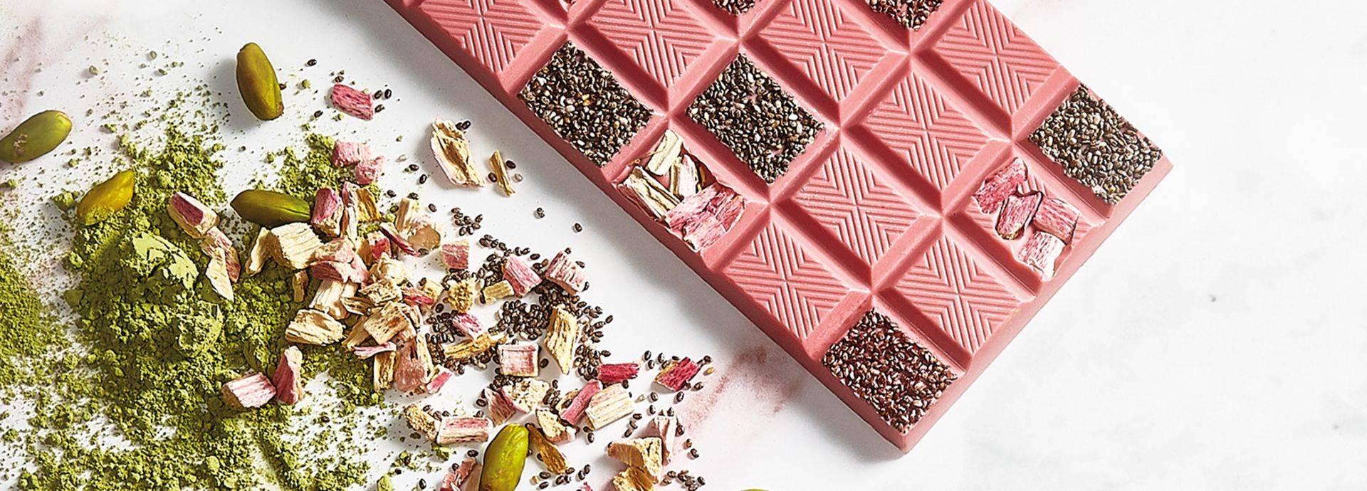 Tableta Ruby con semillas chia