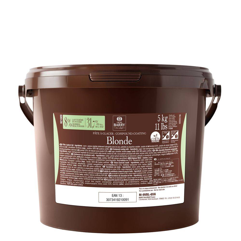 Cacao Barry - COATING - PÂTE À GLACER BLONDE - 5KG BUCKET