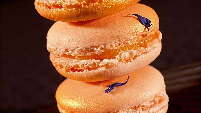 Macaron pêche blanche