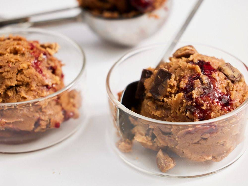 Peanut butter and Jam Edible Cookie Dough