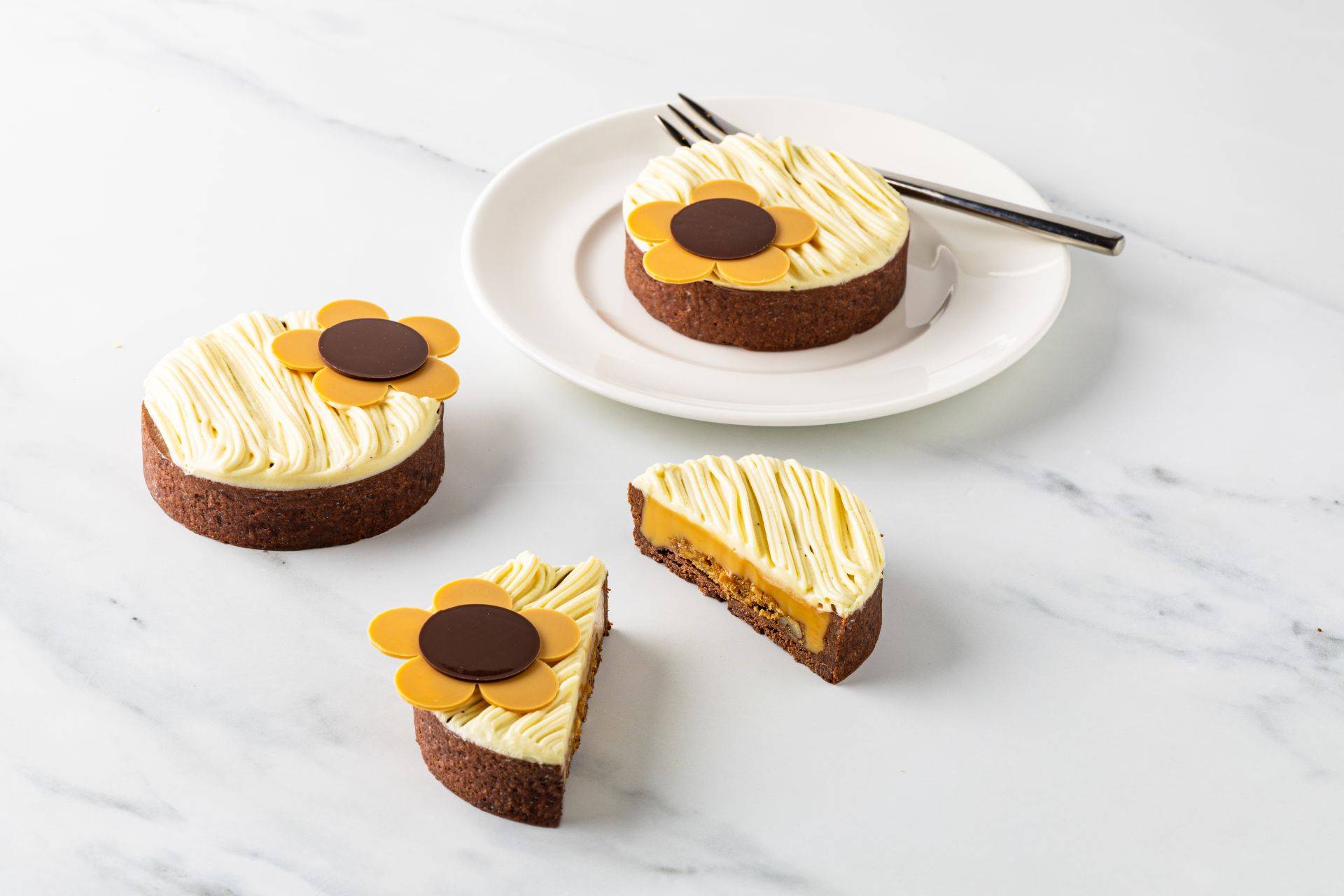 Gold Chocolate, Parsnip and Coffee Tart