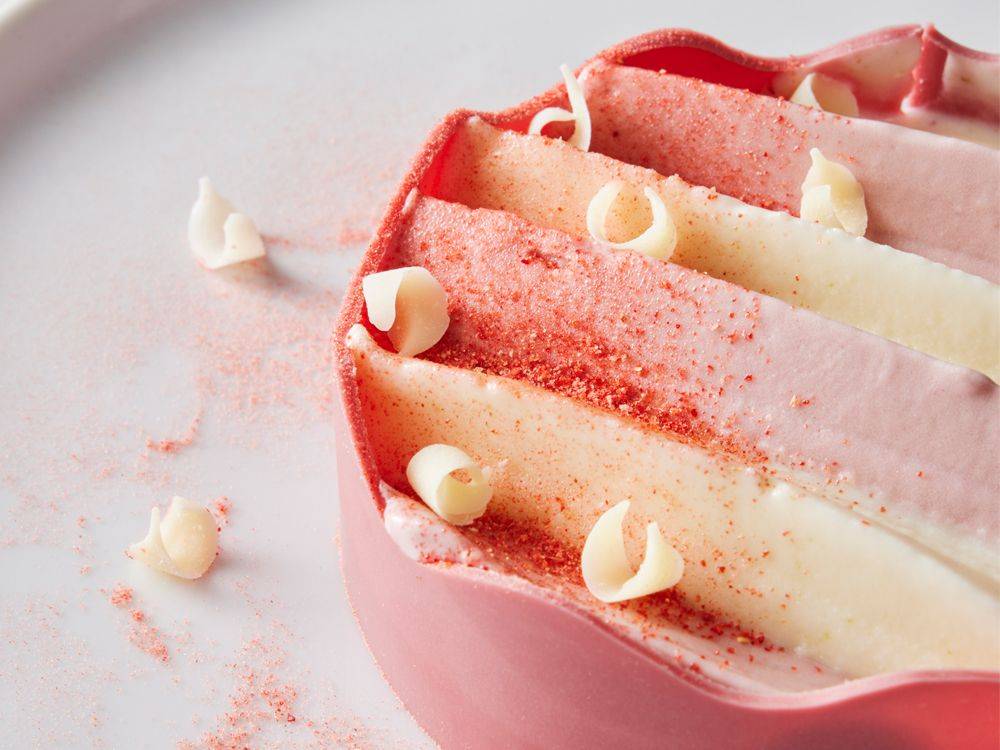 Raspberry Caramel Mascarpone Lime Ice Cream Cake