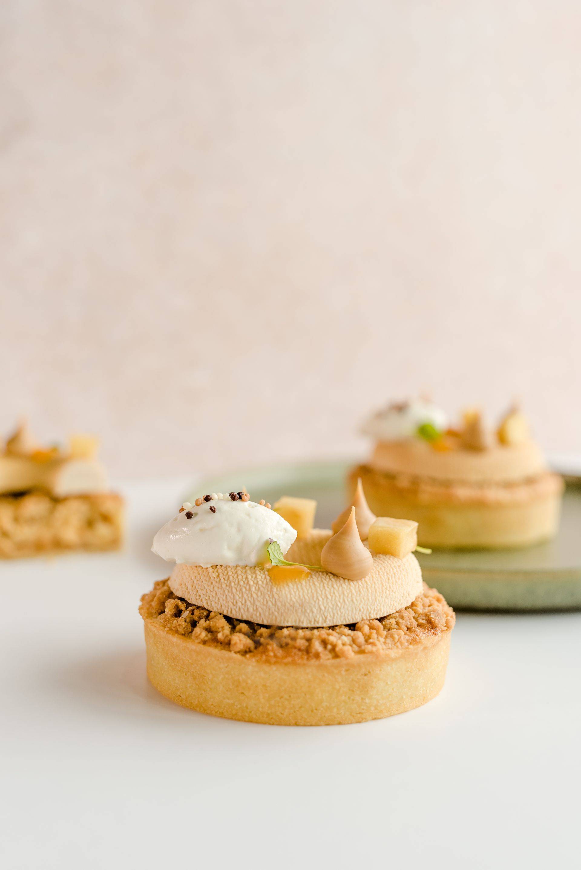 Callebaut Gold Caramel Apple Frangipane Tarts