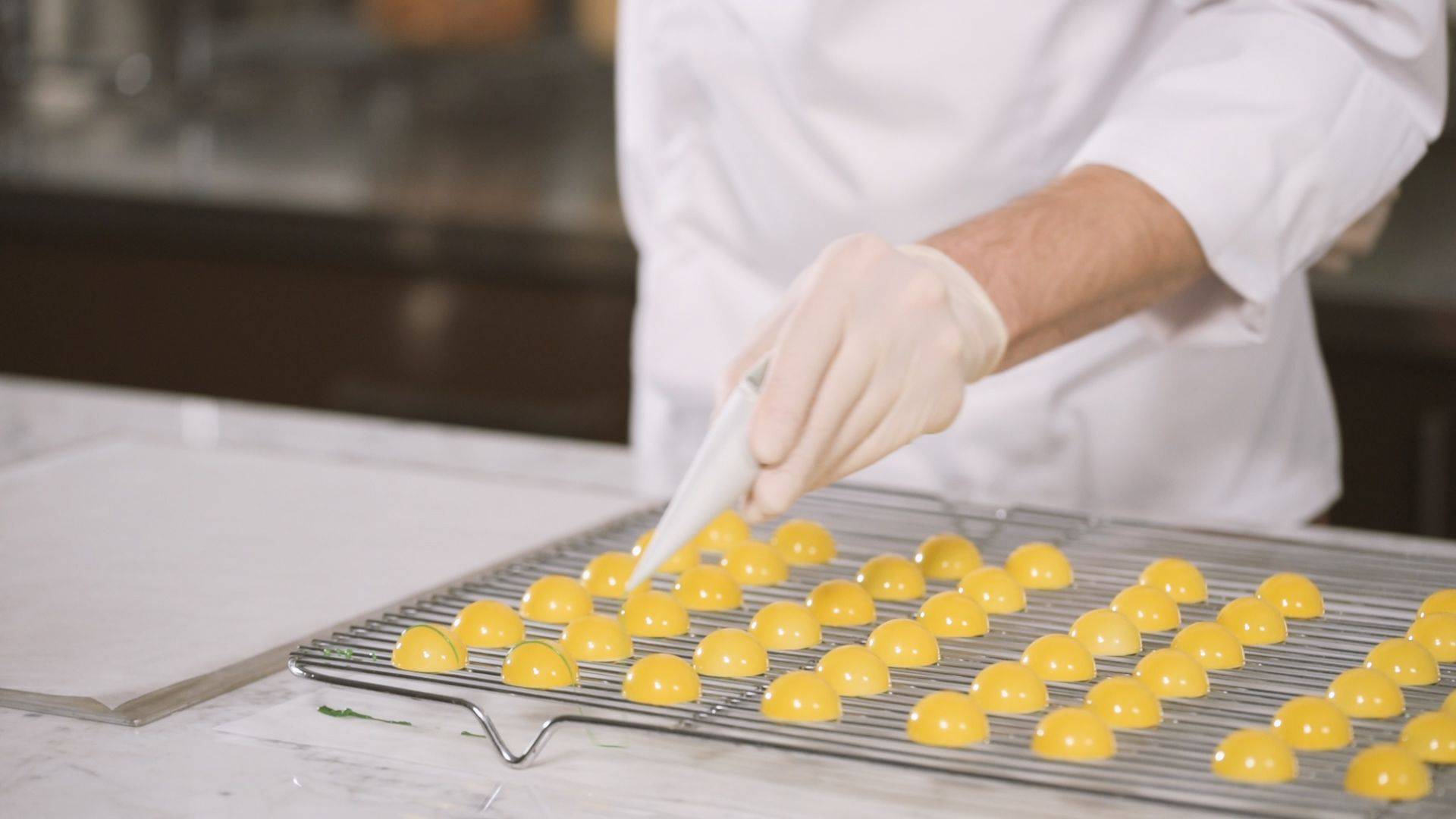 Lemon and Basil Molded Bonbons | callebaut.com