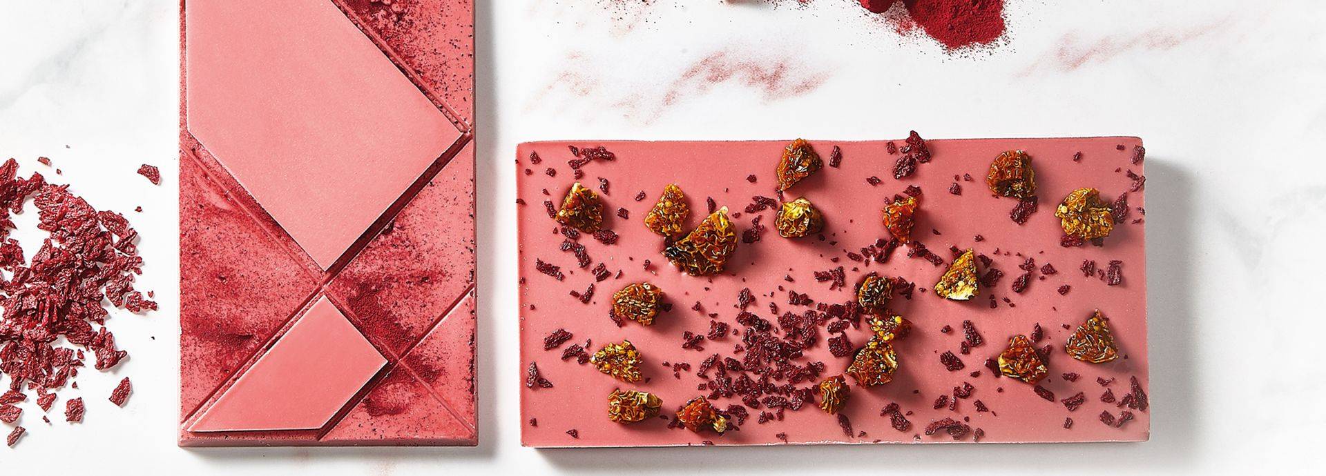 Tablete de Ruby com Pedaços de Framboesa