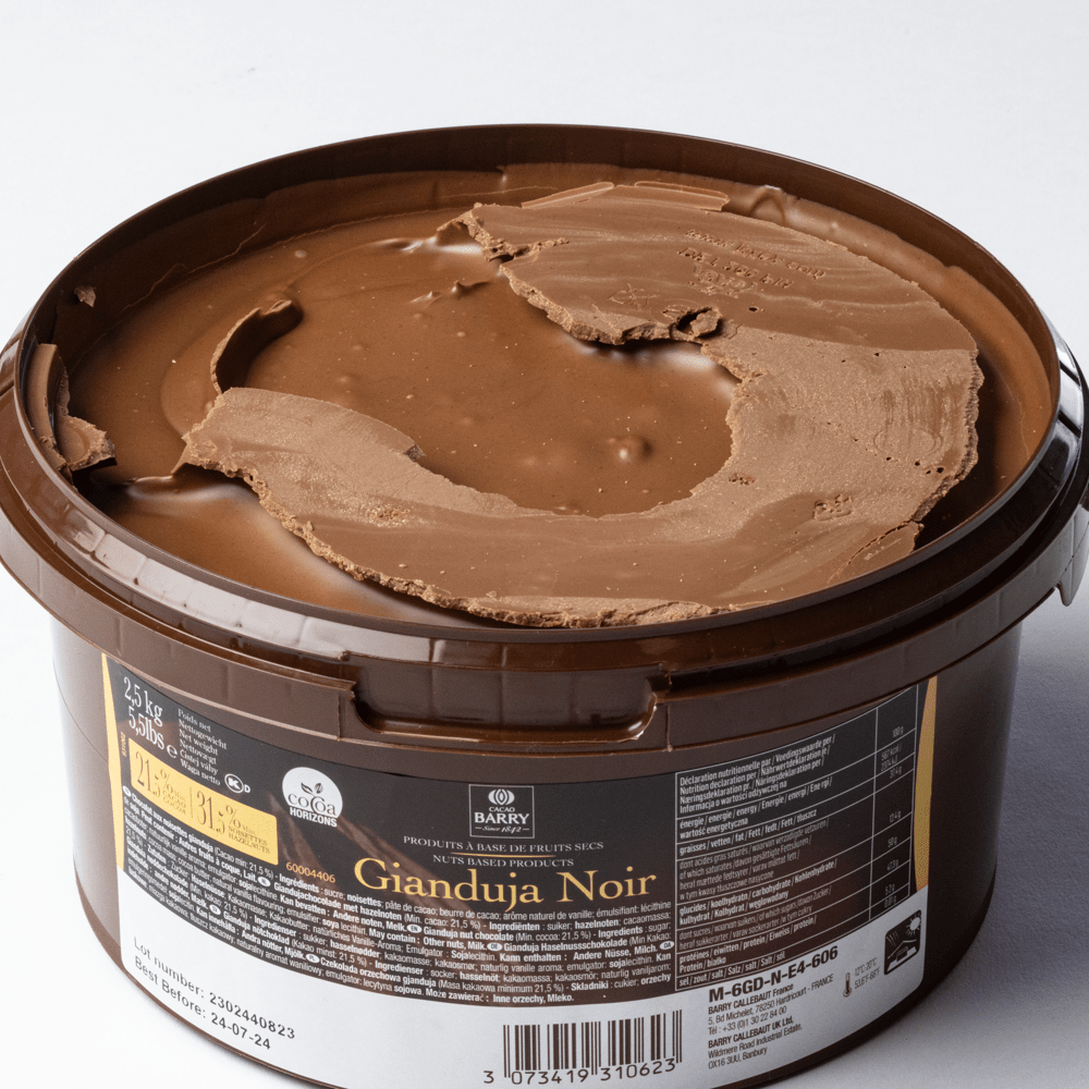 Cacao Barry - Gianduja - Gianduja Dark - 2.5kg bucket | callebaut.com