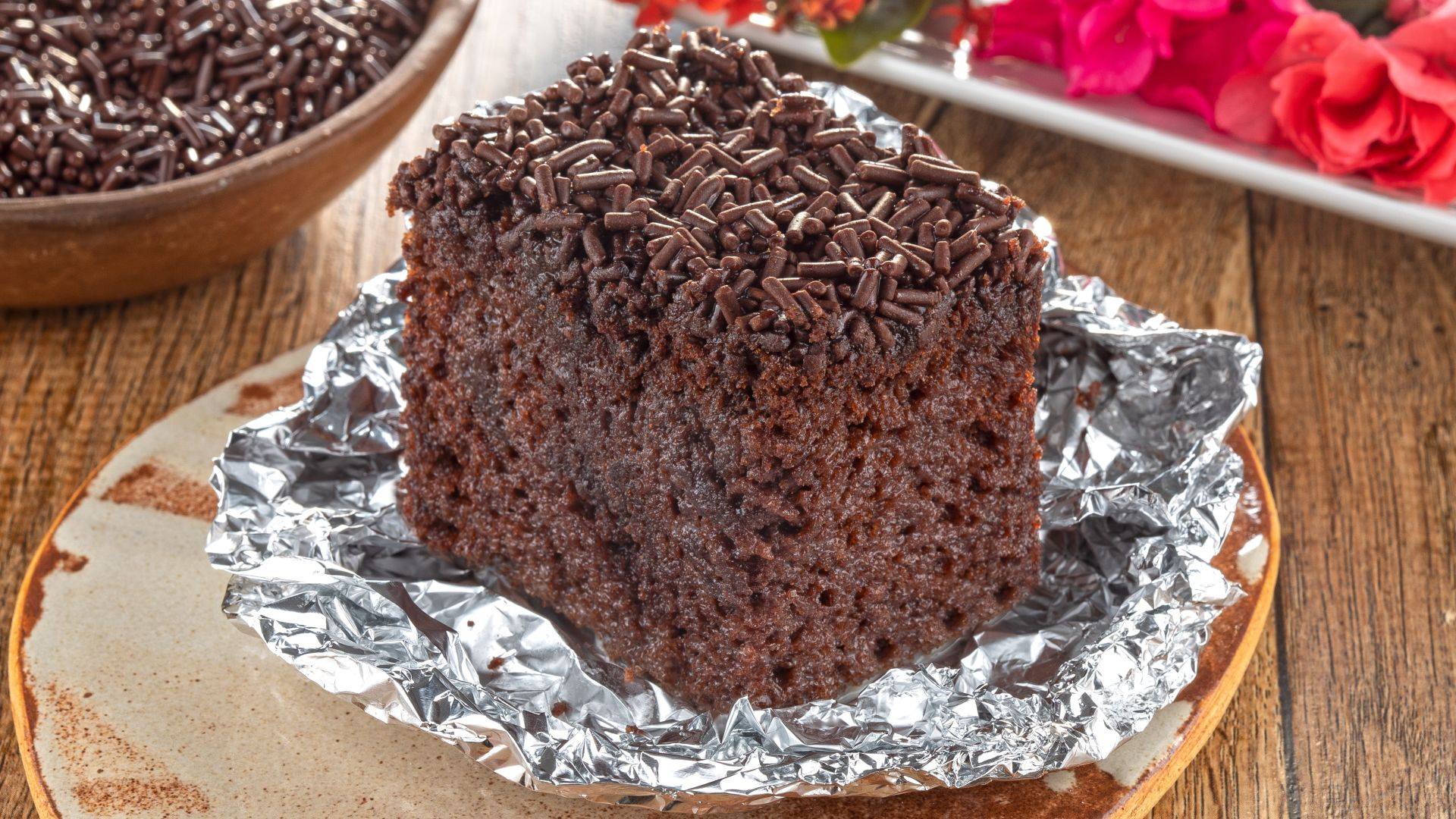Bolo Gelado de Chocolate