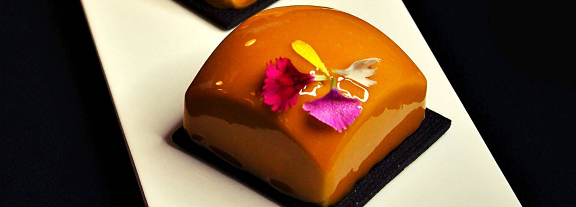 Gold & Coffee Gateaux with a Hazelnut Dacquoise