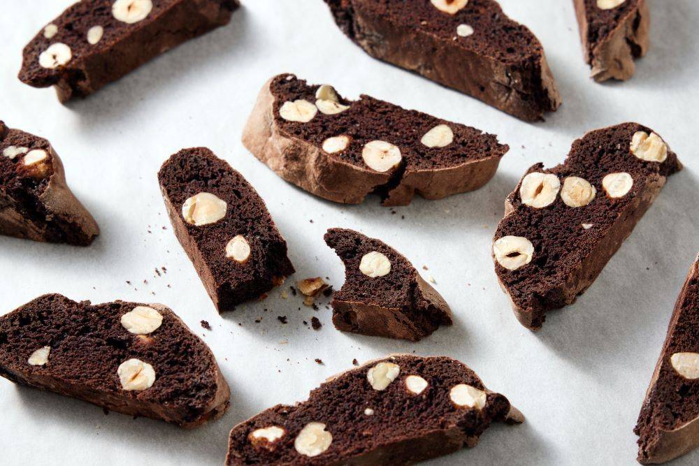 Vegan Chocolate Hazelnut Biscotti