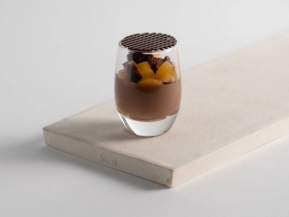 Apricot and Dark Chocolate Panna Cotta