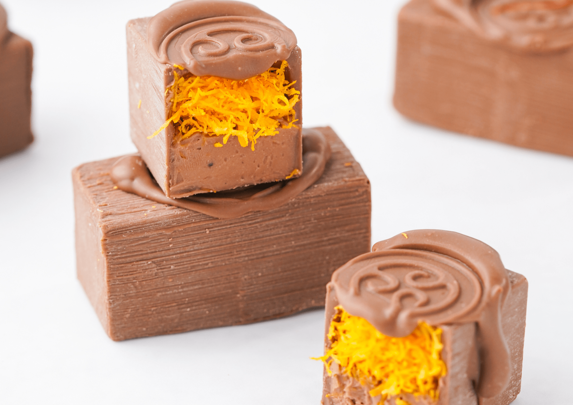 Cardamom and Saffron Milk Chocolate Snack