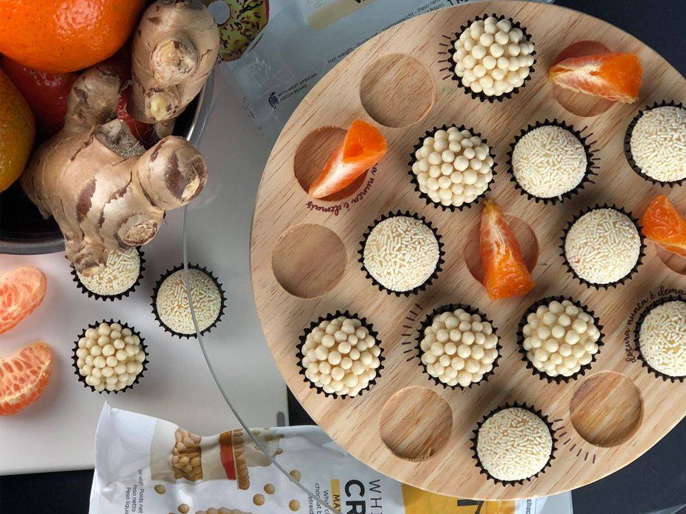 Brigadeiro de Tangerina com Gengibre