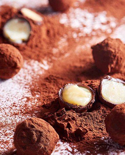 Lychee truffle
