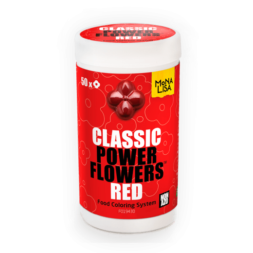 Power Flowers Classic Red - Food Colorants - 50 pcs