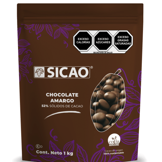 Chocolate - Chocolate amargo - 52% Cacao - Wafers - Bolsa 1 kg