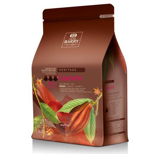 COUVERTURE NOIR - LOUVRE 71% (LENÔTRE) -  PISTOLETS - 2,5KG SAC