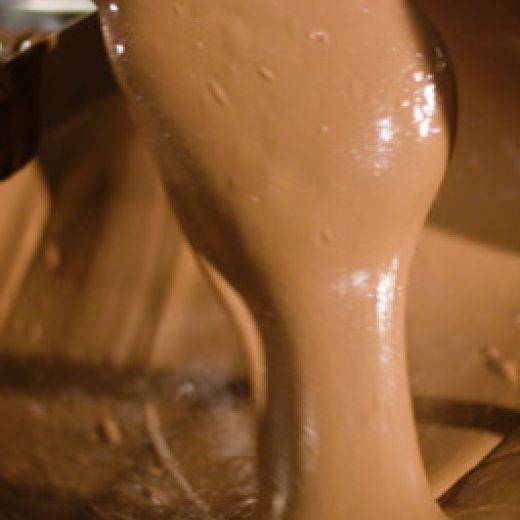 De chocolade werd overgekristalliseerd