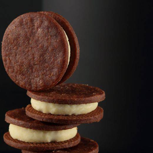 Petits fours aux deux chocolats