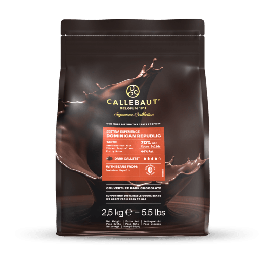 Callebaut Signature Collection - Dark Origin Chocolate - Zestina Dominican Republic - 2.5kg - Callets