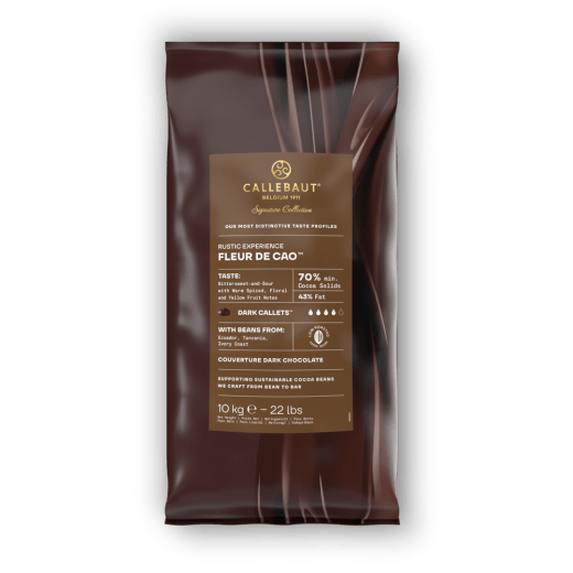 Callebaut Signature Collection - Dark Origin Chocolate - Rustic Fleur de Cao - 10kg - Callets