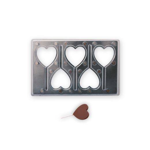 Lolly Heart - Magnetic Mould - 63x62x7.2mm