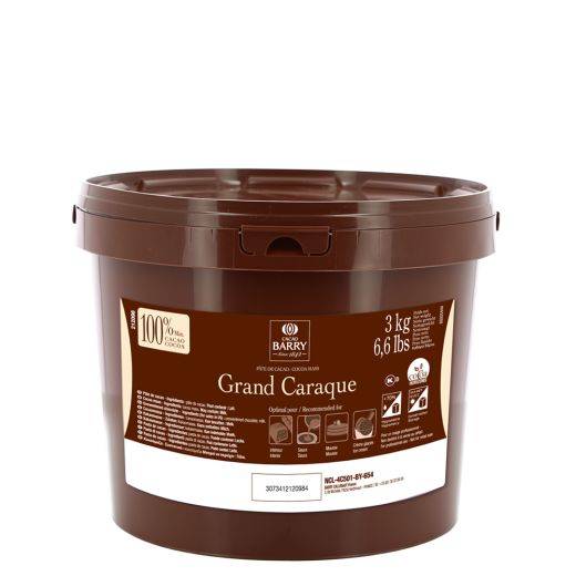 Cacao Barry - COCOA MASS - GRAND CARAQUE - PISTOLS - 3KG BUCKET