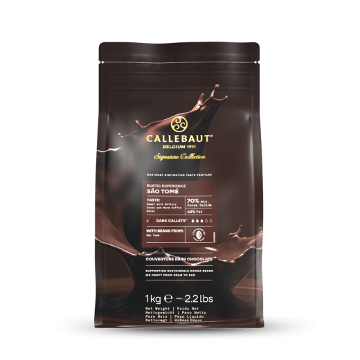 Callebaut Signature Collection - Dark Origin Chocolate - Rustic São Tomé - 1kg - Callets