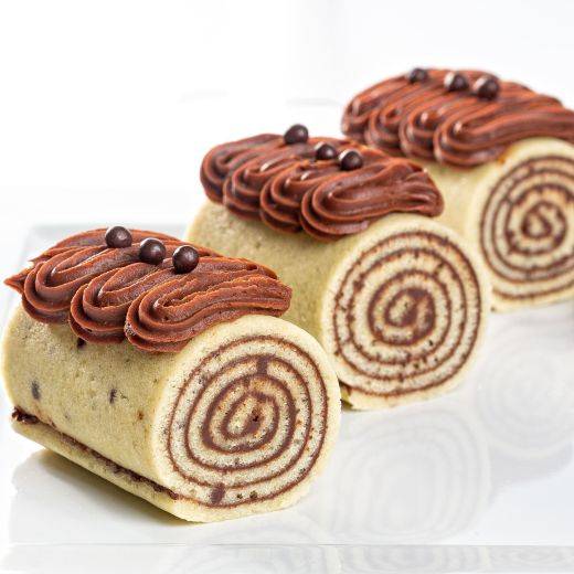 Mini Bolo De Rolo Chocolate