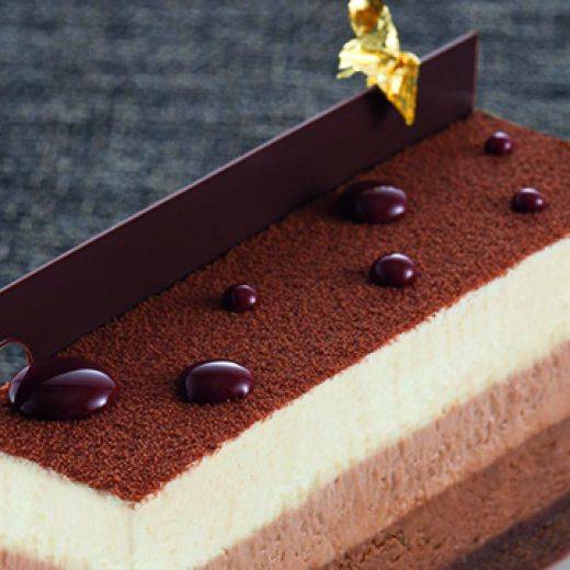 Entremets trois chocolats