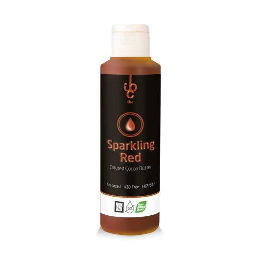 Colored Cocoa Butter Sparkling Red - Food Colorant - From Natural Origin - 245gr