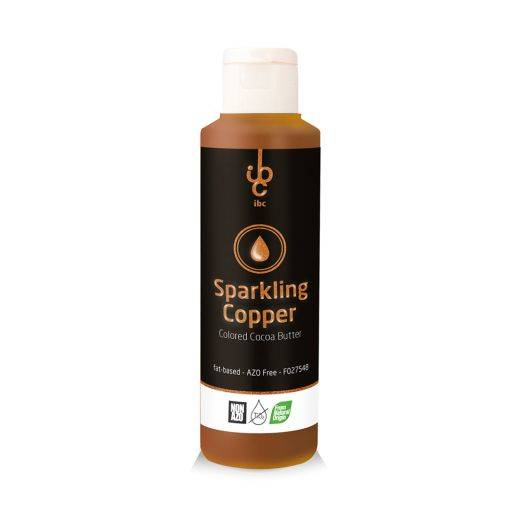 Colored Cocoa Butter Sparkling Copper - Food Colorant - From Natural Origin - 245gr