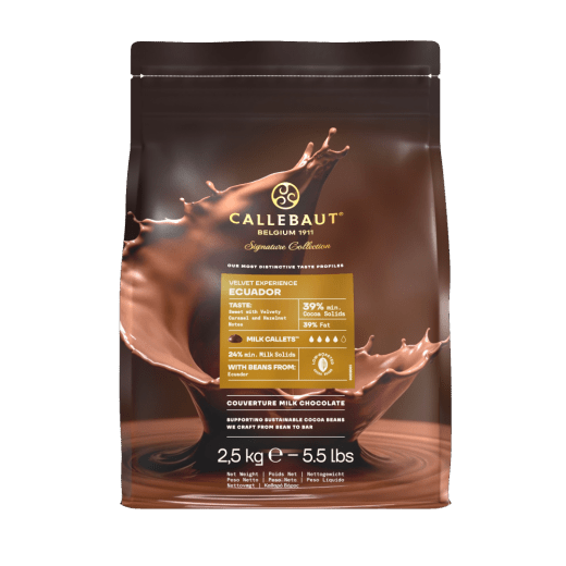 Callebaut Signature Collection - Mléčná Origin čokoláda - Velvet Ecuador - 2.5kg - Callets