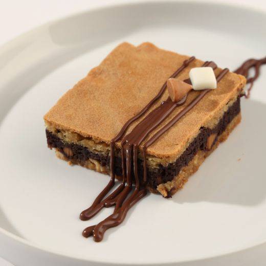 Brownie marbré S’mores PB façon feu de camp