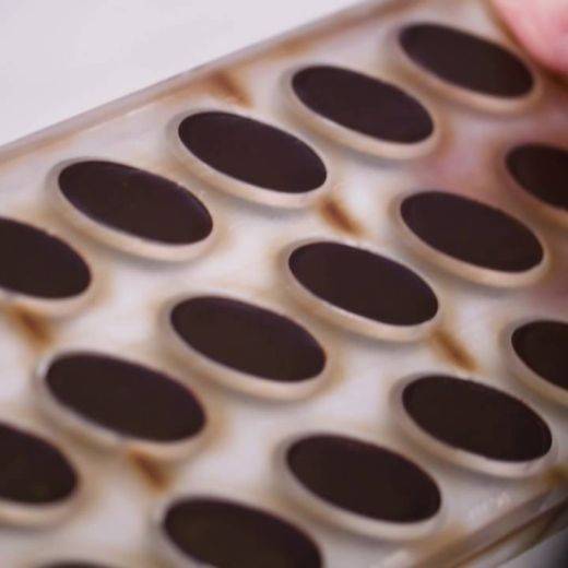Gemouleerde chocolade - Gemouleerde chocolade verzegelen