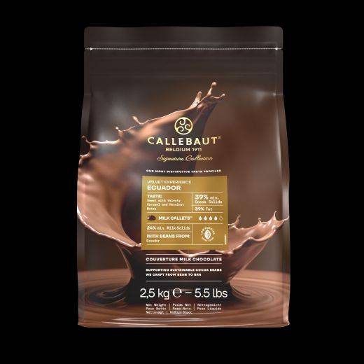 Callebaut Signature Collection - Milk Origin Chocolate - Velvet Ecuador - 2.5kg - Callets